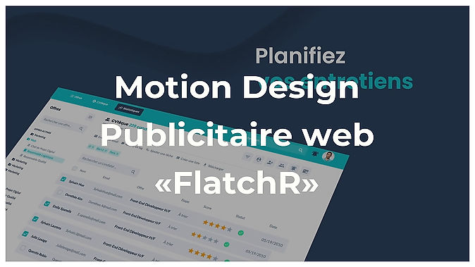 Flatchr - Motion Design - Promotion Web